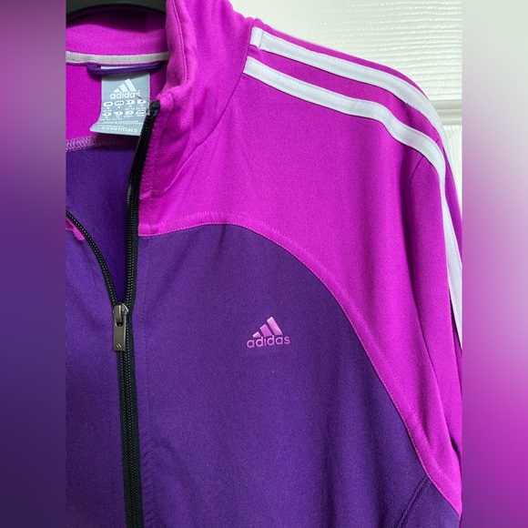 Pink/Purple Women’s Adidas Climate Full Zip Up - Picture 3 of 6